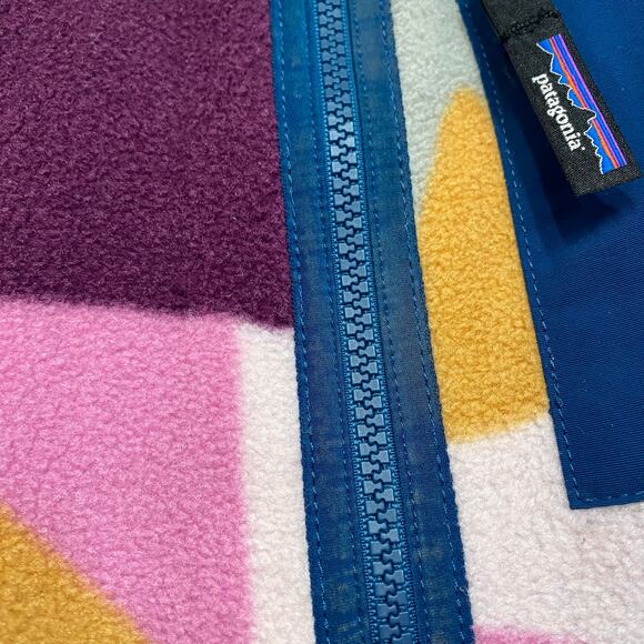 Patagonia Synchilla Full Zip Jacket Womens M Frontera/Marble Pink New Small Flaw - Picture 10 of 10